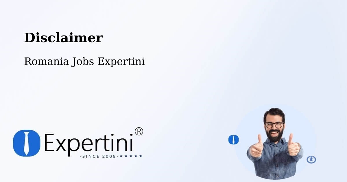 Disclaimer – Borş - Romania Jobs Expertini